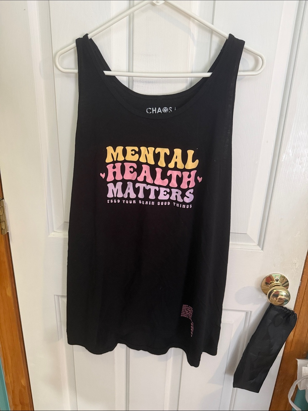 Mental Health Matters Black Graphic Tank
